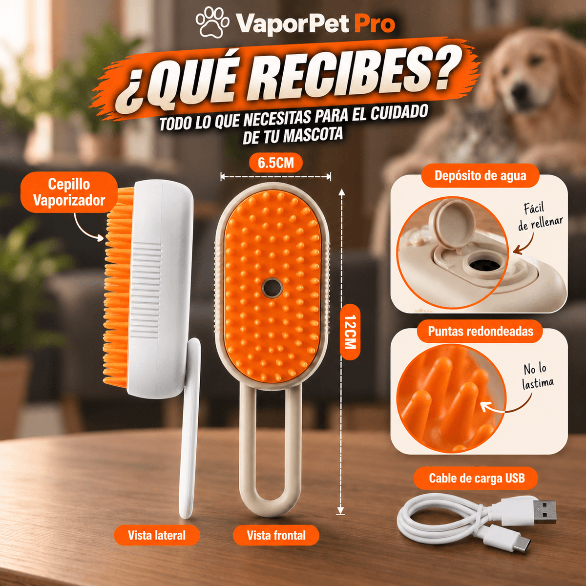 VaporPet Pro - Nunca más tirones al cepillar
