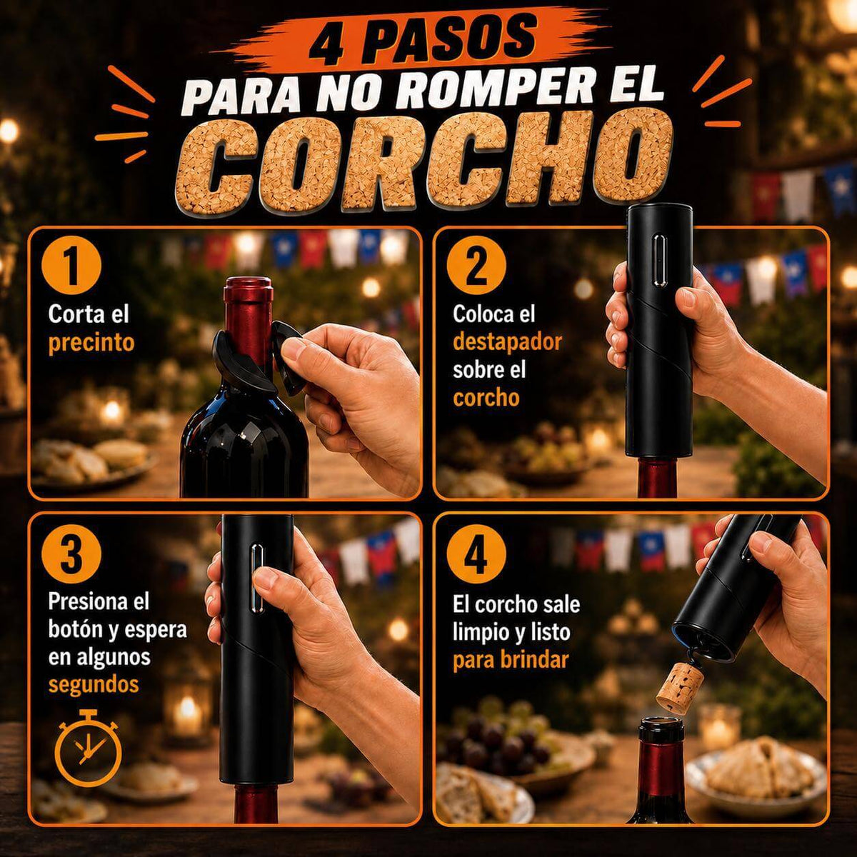 Vinari Pro - Nunca más un corcho roto en tu botella