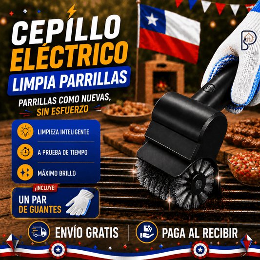 Cepillo Eléctrico CleanGrill + GRATIS 1 PAR DE GUANTES