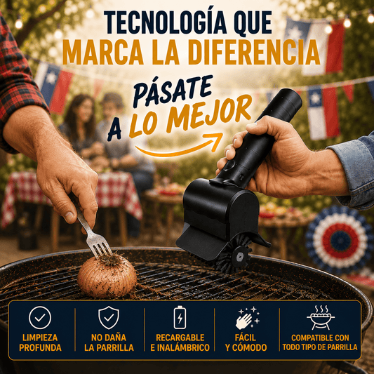 Cepillo Eléctrico CleanGrill + GRATIS 1 PAR DE GUANTES