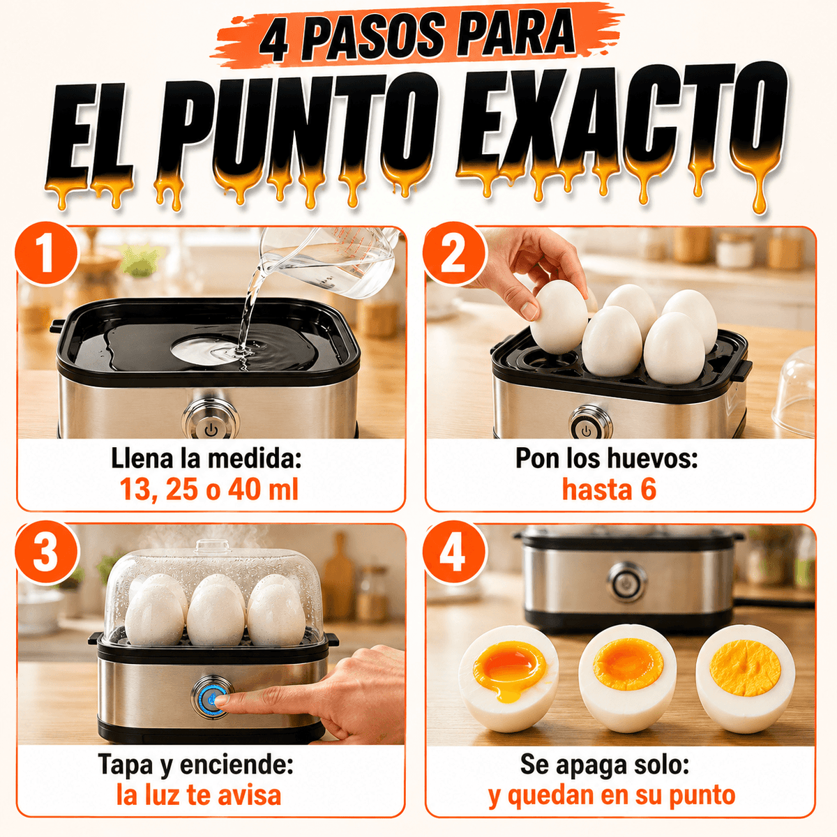 EggMaster Pro - Tus huevos en su punto, sin adivinar