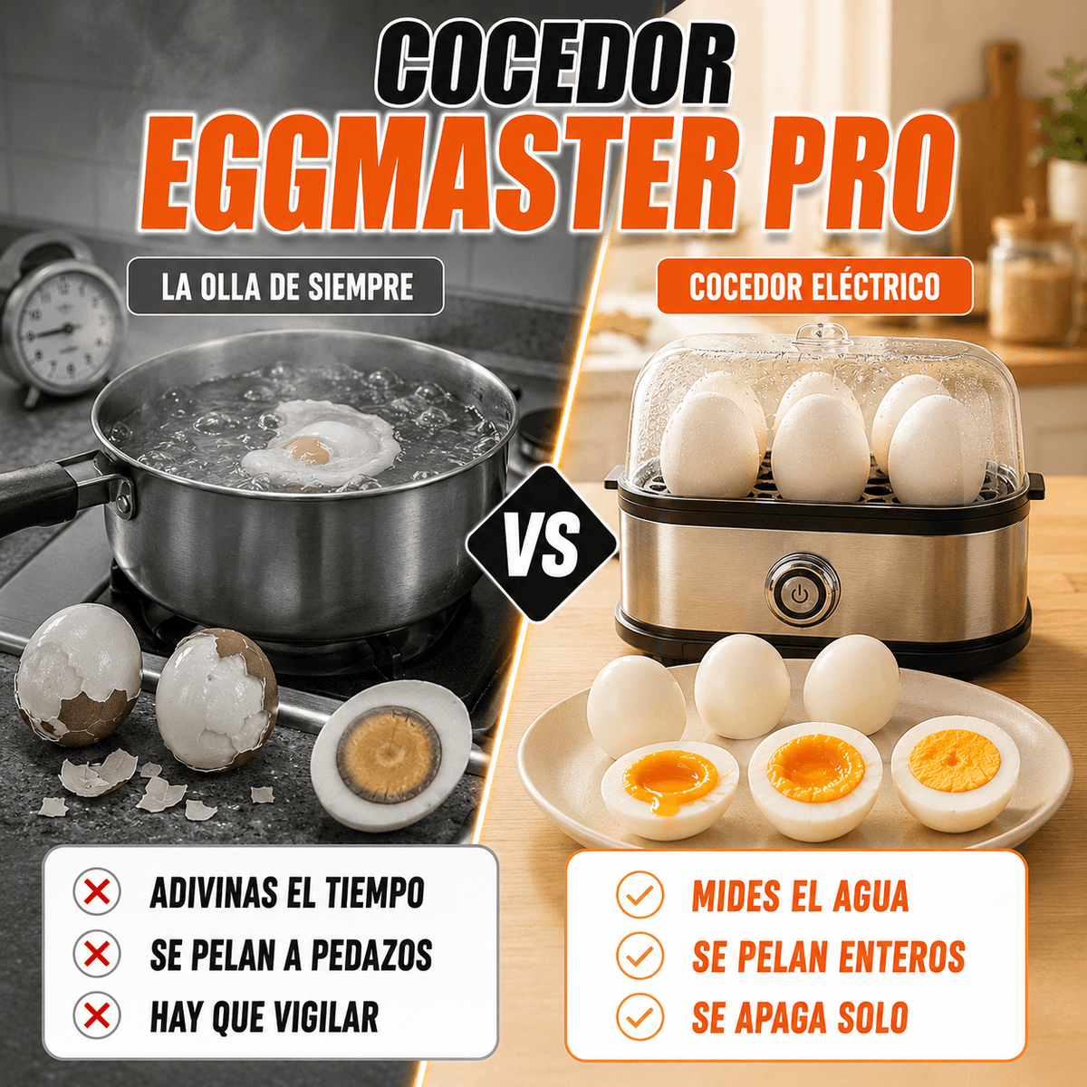 EggMaster Pro - Tus huevos en su punto, sin adivinar