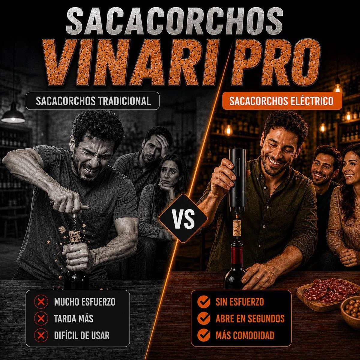 Vinari Pro - Nunca más un corcho roto en tu botella