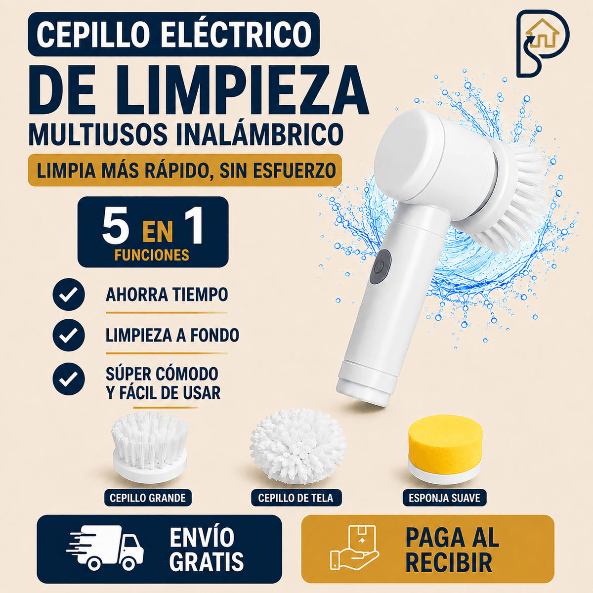 Magic Brush - Cepillo De Limpieza Eléctrico.