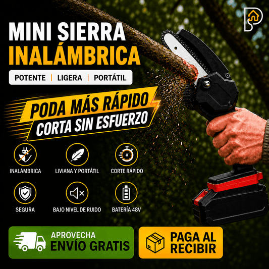 Mini Sierra Inalámbrica - 2 Baterías de 48v